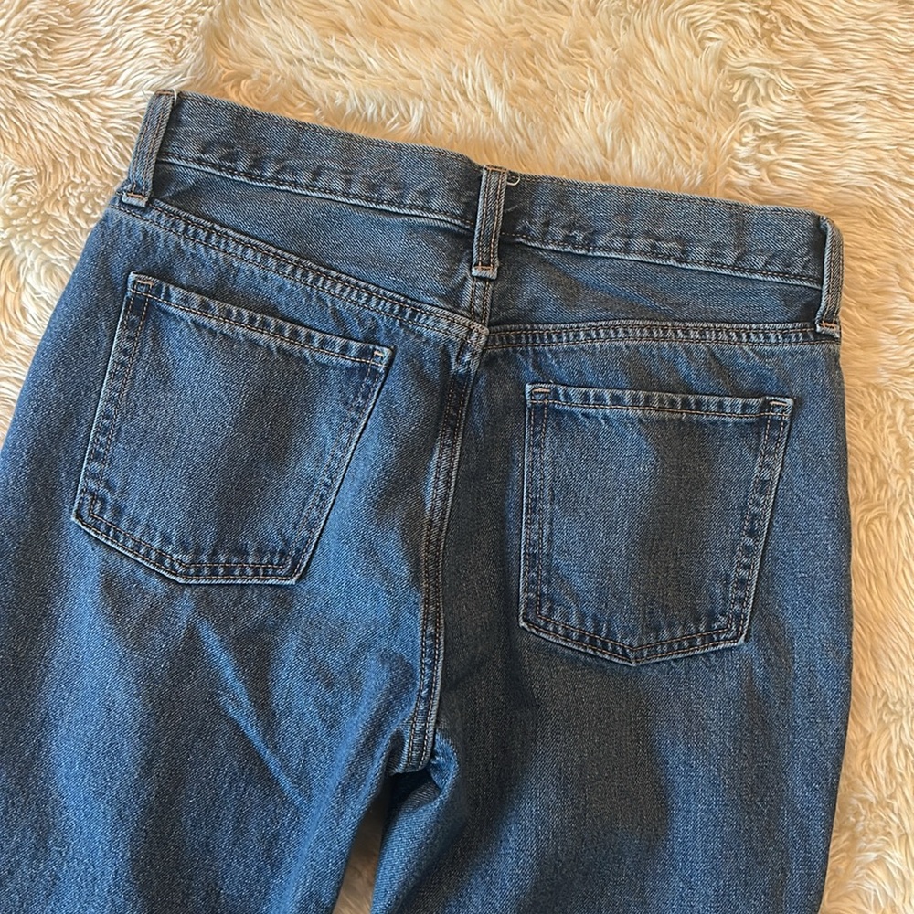 Old Navy High Rise Slouchy Straight Distressed Jeans Size 6 - Picture 10 of 14